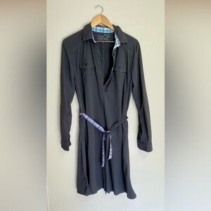 Kuhl Mountain Culture Grey Collared Plaid Tie Dress hiking gorpcore outdoors